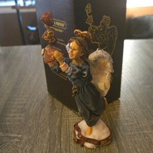 Boyds Bears Angel Figurine in Blue and Brown
